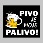 Pivo je moje palivo! čierne trenírky BOXER s tlačeným logom, top kvalita 95%bavlna 5%elastan